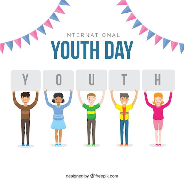 Free vector youth day background