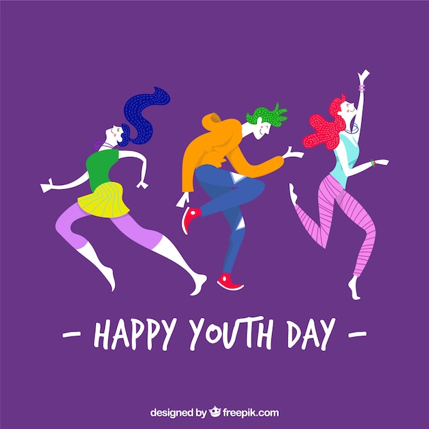 Free vector youth day background