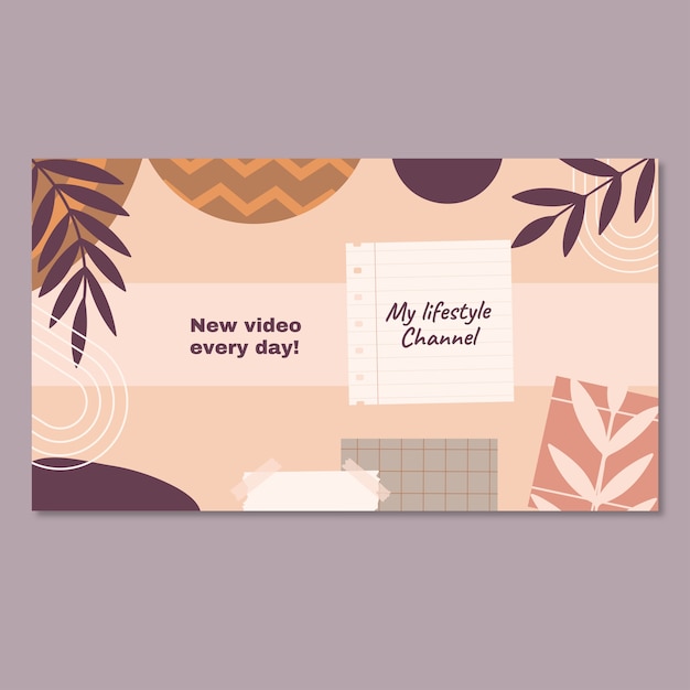 Youtube banner template design