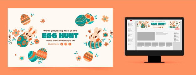 Youtube channel art for easter celebration