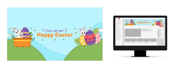 youtube channel art for easter celebration