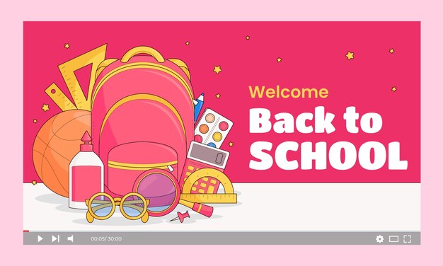 Youtube thumbnail for back to school season