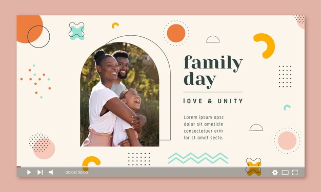 youtube thumbnail for international day of families celebration