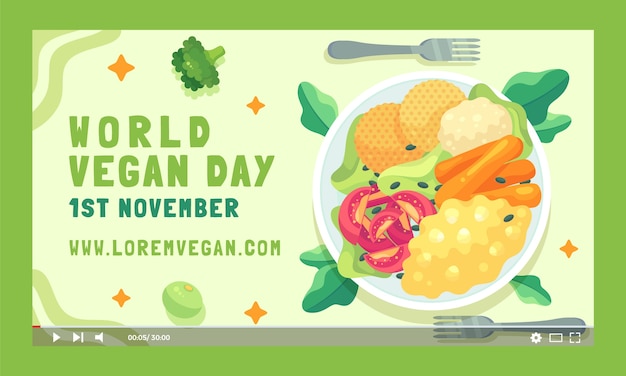 Youtube thumbnail for world vegan day celebration