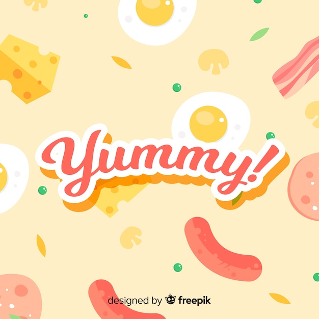 Free vector yummy background