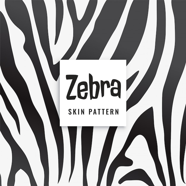 Zebra print pattern in black and white