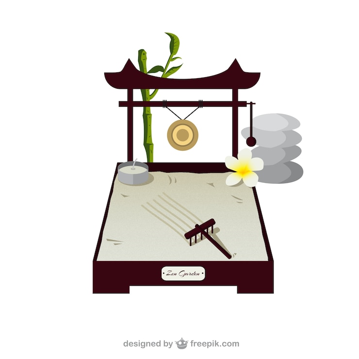 Free Vector zen garden
