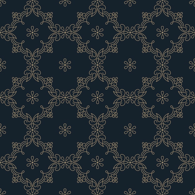 Zentangleスタイルの幾何学的な装飾パターン要素