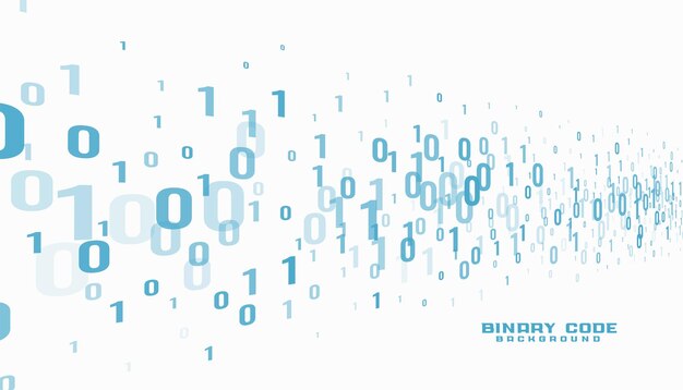 zero and number binary number white background design