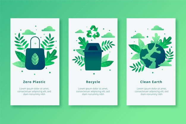 Zero plastic earth mobile app screens