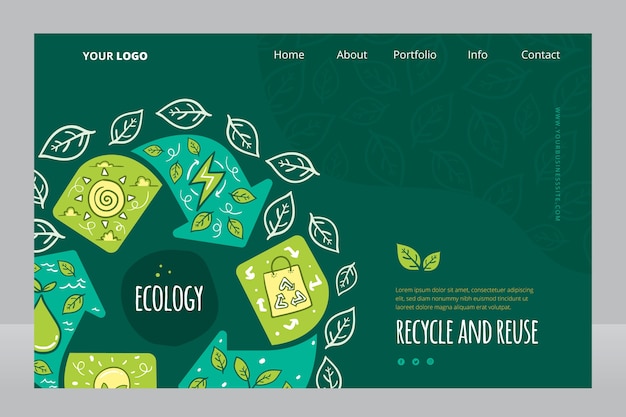 Zero Waste Landing Page Template