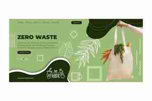 Free vector zero waste web template