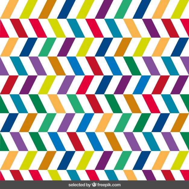 Free Vector zig zag colorful pattern