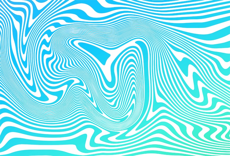 Free Vector zig zag diagonal blue lines wave background