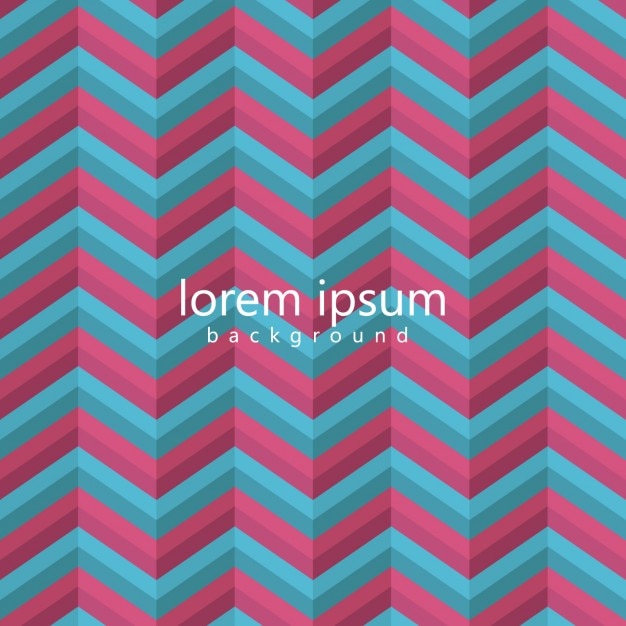 Zig zag lines background in blue and pink