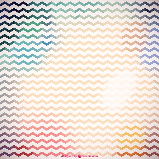 Бесплатное векторное изображение Зигзаг ретро красочные картины
