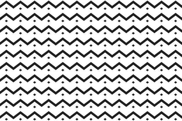 Zigzag Black Lines With Diamond Dividers Background