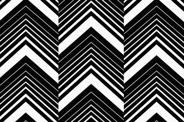 Zigzag pattern background, black chevron, simple design vector