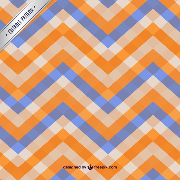 Vettore gratuito zigzag libero seamless pattern