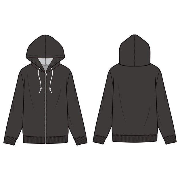 Zip Up Hoodie Vectors, Photos and PSD files | Free Download