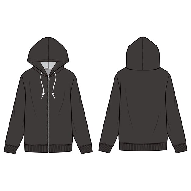 Download Zip Up Hoodie Vectors, Photos and PSD files | Free Download