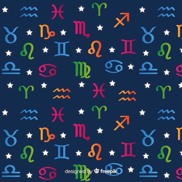 Free vector zodiac pattern