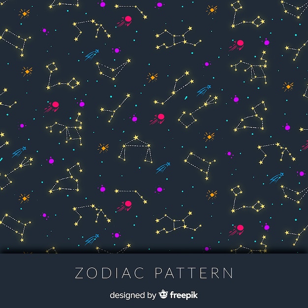 Free vector zodiac pattern
