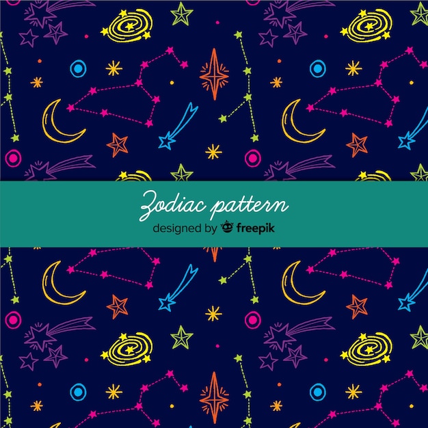 Free vector zodiac pattern