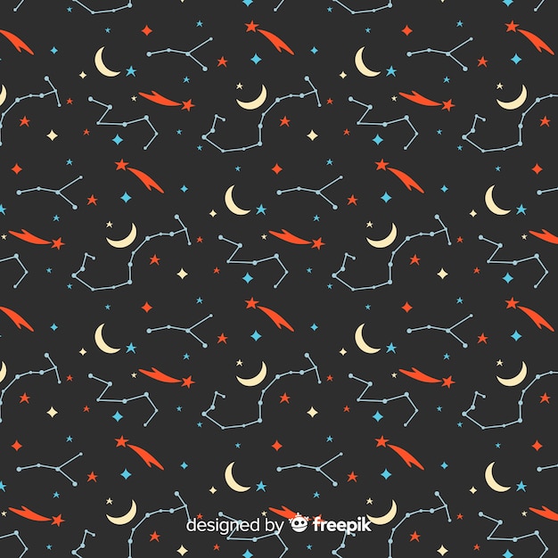 Free vector zodiac pattern