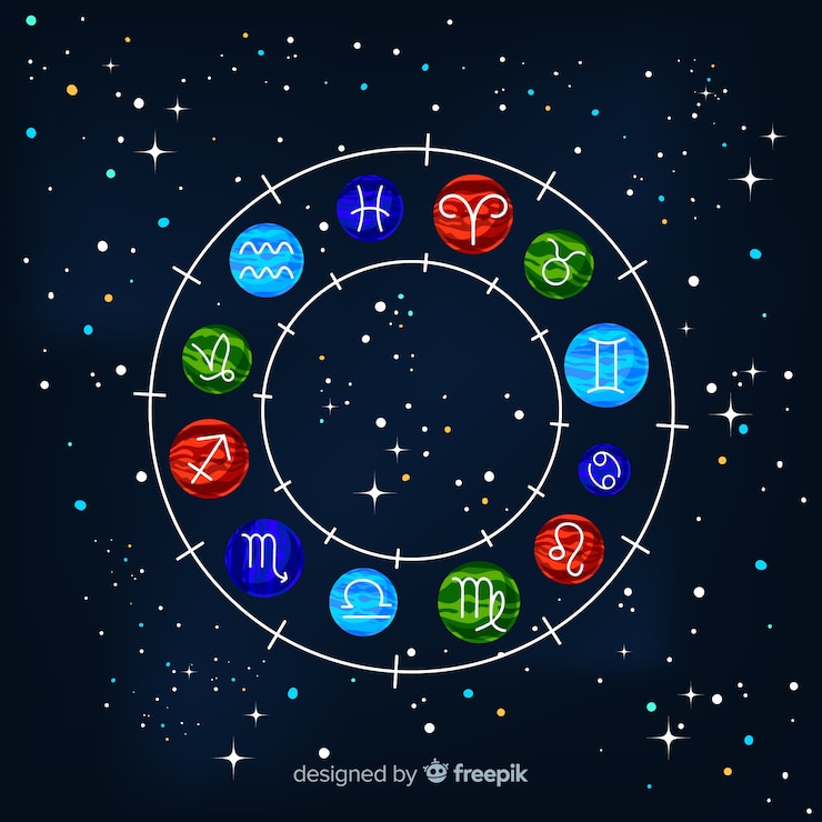 無料Vector 星座ホイール、スペースの背景