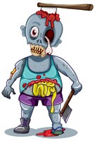 A zombie character