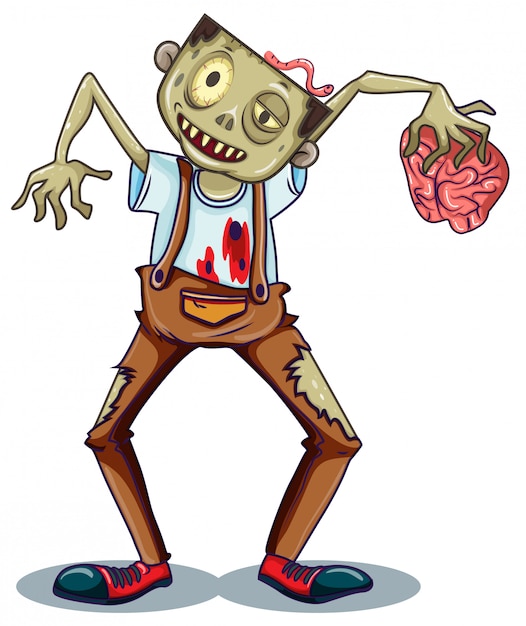 A zombie character