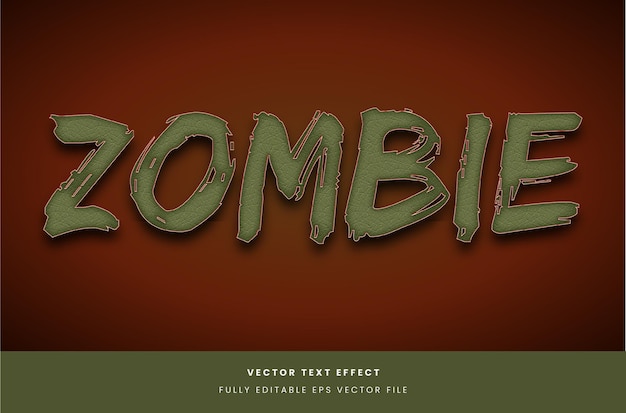 Zombie style text effect