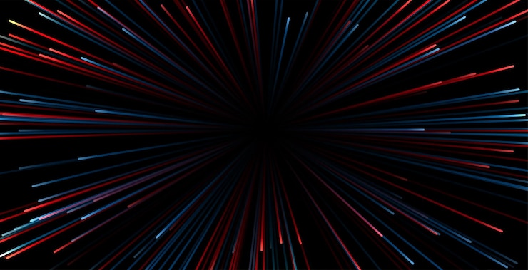 Free Vector zoom light rays speed background