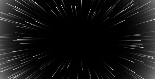 Zoom motion outburst black background