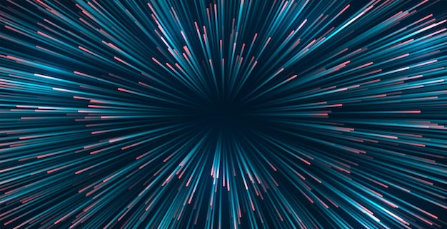 Free vector zoom outburst motion lines background