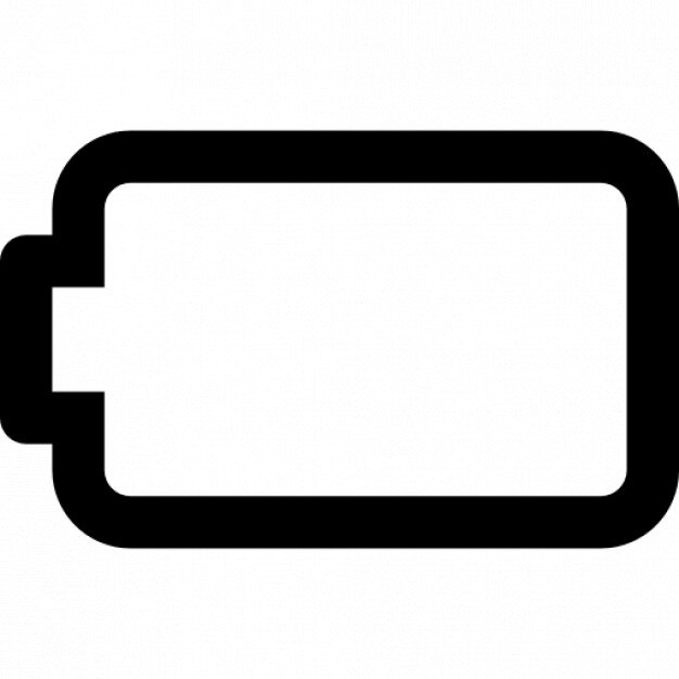 Akku Leer Symbol Kostenlose Icon