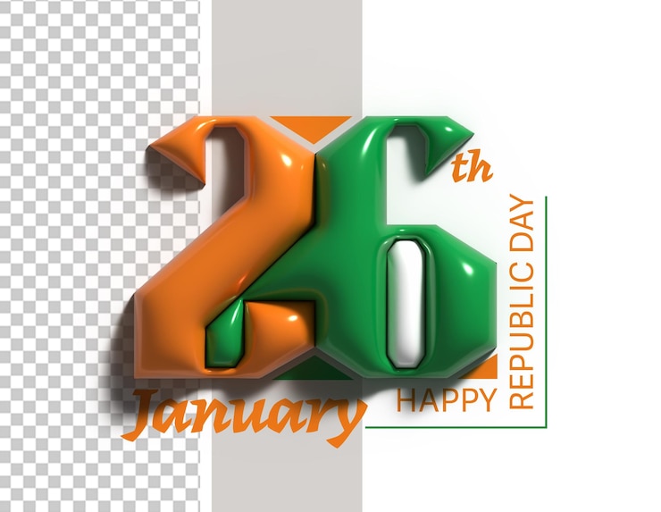 Kostenlose PSD 26 januar indischer republiktag psd-illustration