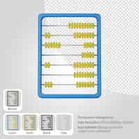 Kostenlose PSD 3d-abakus