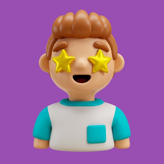 3D-Darstellung des Jungen-Avatar-Emojis