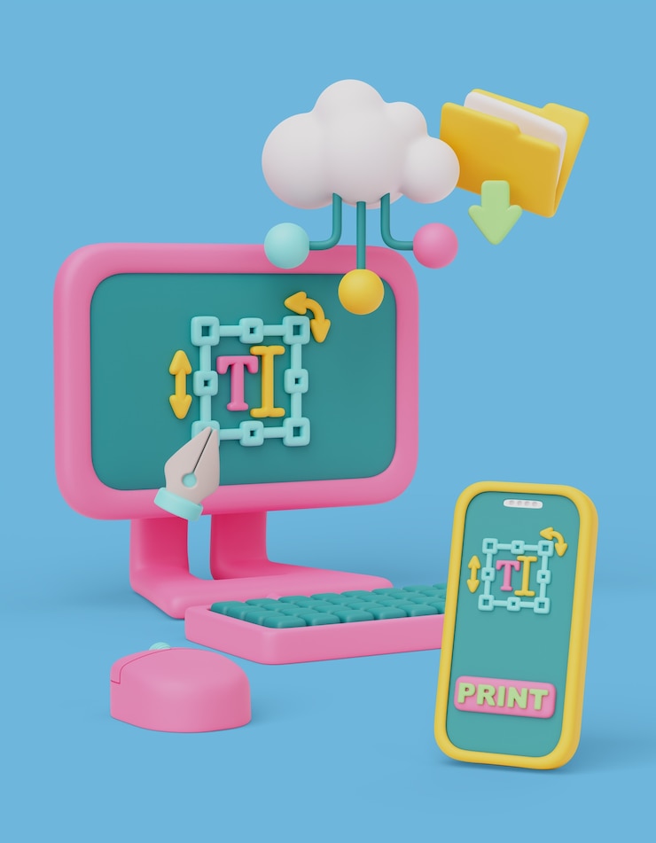 Kostenlose PSD 3d-darstellung des vertikalen grafikdesign-hintergrunds