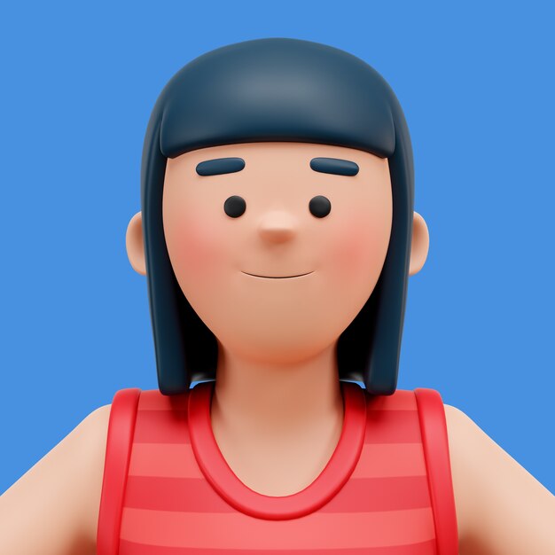 3D-Darstellung eines Avatars