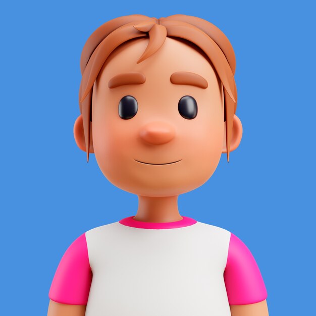 3D-Darstellung eines menschlichen Avatars oder Profils