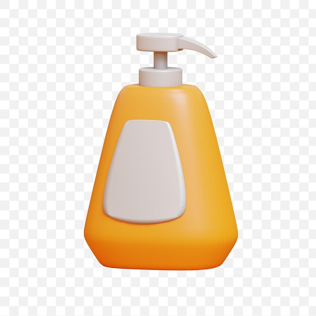 3D-Darstellung Pumpenflasche isoliertes Symbol