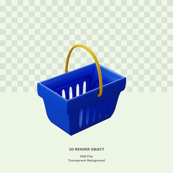 3d-einkaufstasche abbildung symbol objekt gerendert premium-psd