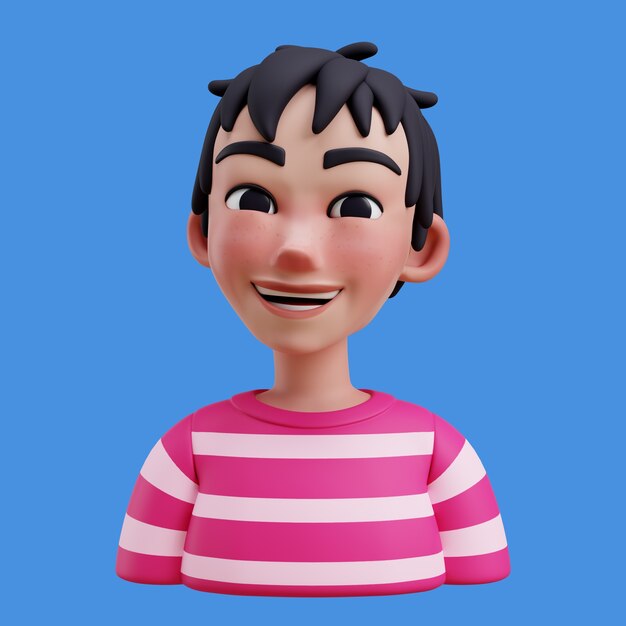 3D-Illustration mit Online-Avatar