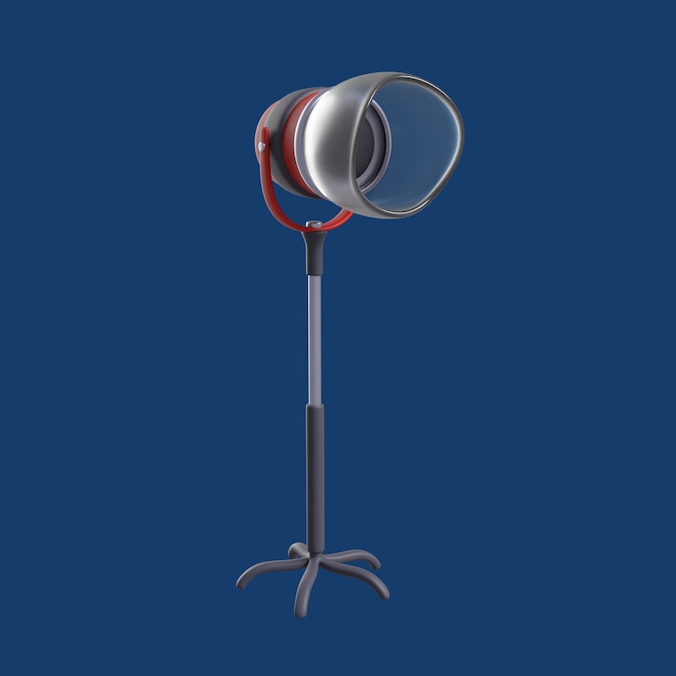 Kostenlose PSD 3d-illustration von friseurladenelementen