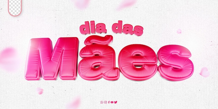 Kostenlose PSD 3d-label-kampagne muttertag-logo mutter monat der mütter