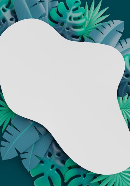 3D-Rendering der Natur Verkäufe leere Banner
