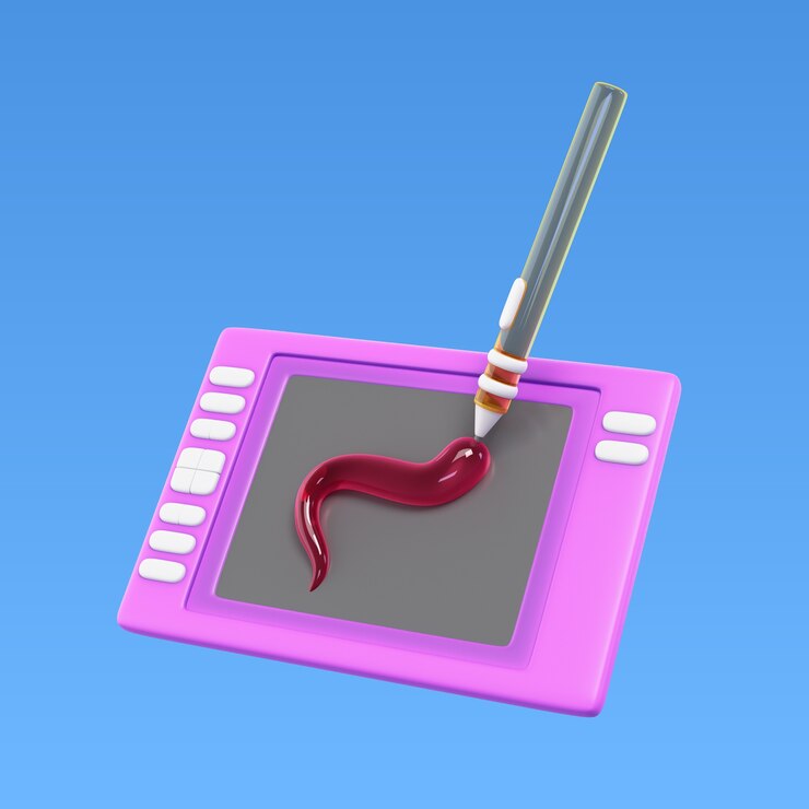 Kostenlose PSD 3d-rendering des design-tablet-symbols